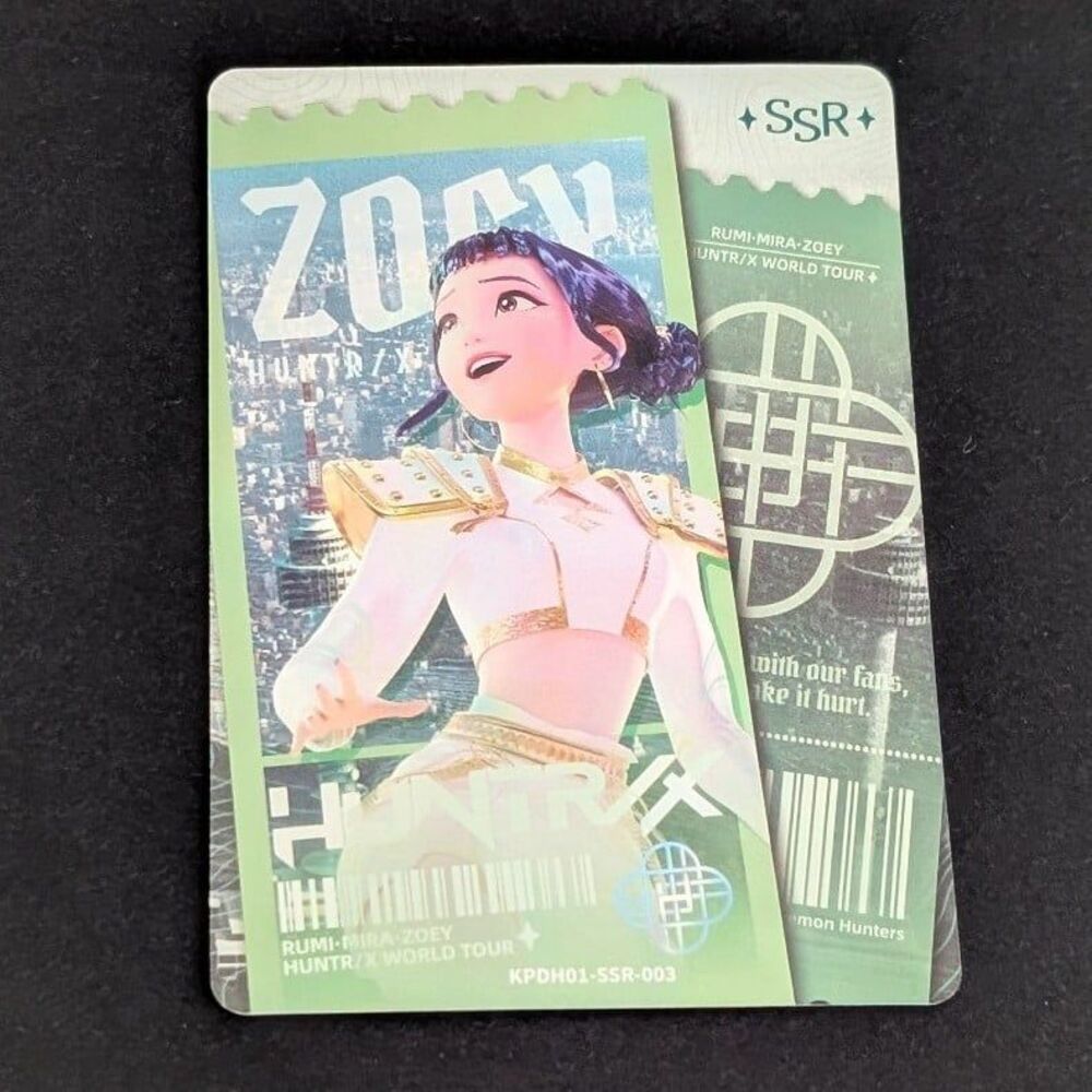 Kayou K-Pop Demon Hunters Zoey Huntr/x World Tour SSR Card KPDH01-SSR-003